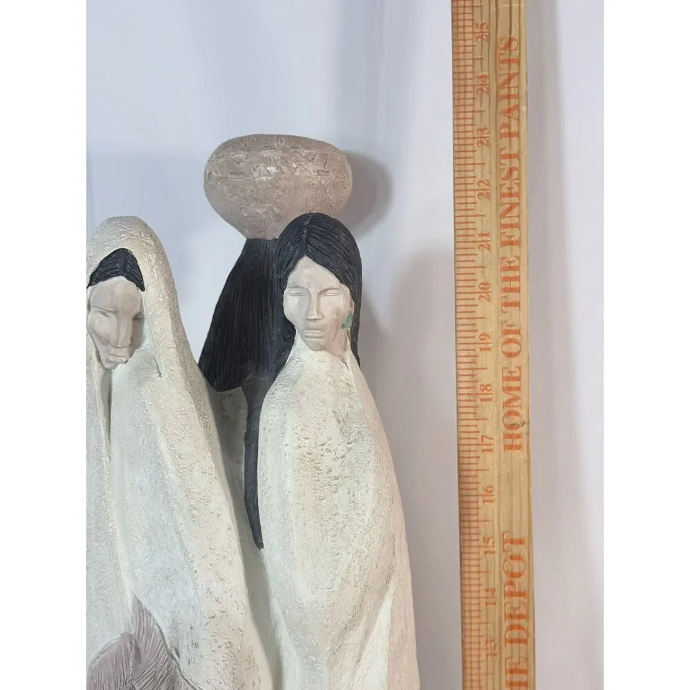 Austin Productions Earth Wind Fire Navajo Woman 23” Statue SW Earth Sculpture